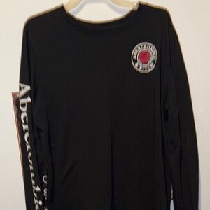 Abercrombie & Fitch Kids Black Long Sleeve Tee with Logo